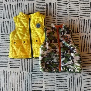 Children's Yellow and Camouflage Vest Set